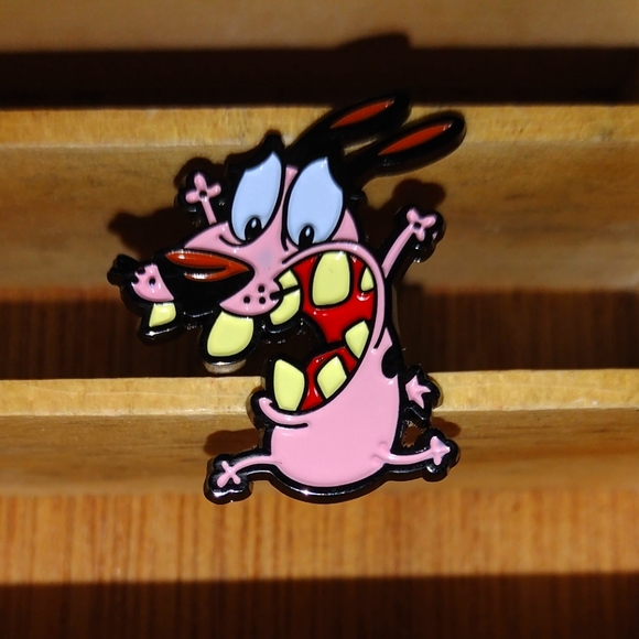 Other - Courage the Cowardly Dog Enamel Lapel Pin